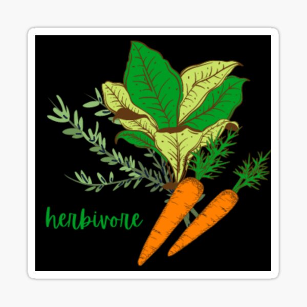 Herbivore Sticker For Sale By KJIS Redbubble