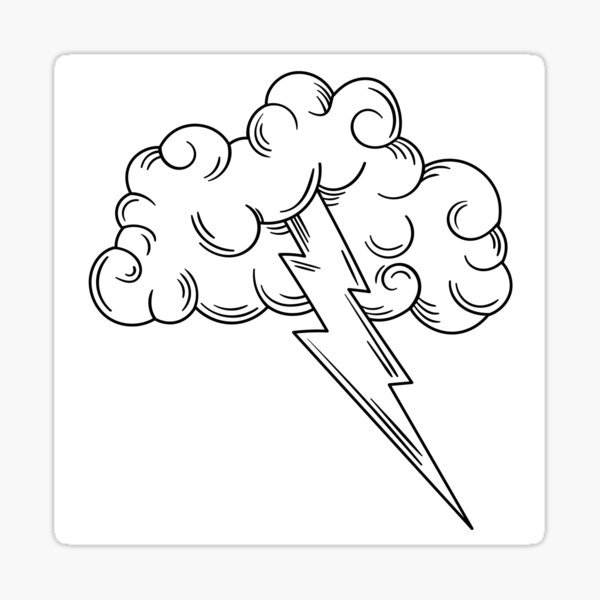 Cloud Tattoo Sticker By HamzashopStore Redbubble