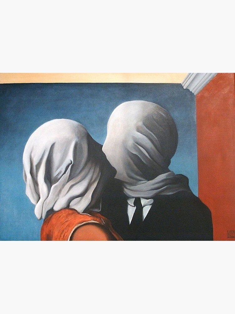 Pegatina Rene Magritte Los Amantes 1928 Imprimir Los Amantes Pareja