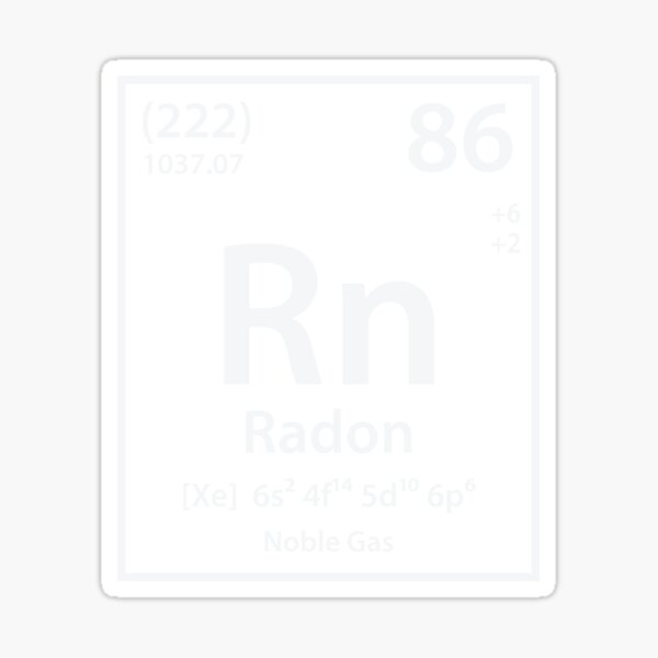 Radon Stickers Redbubble