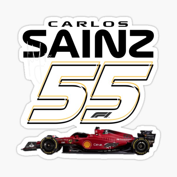 Pegatina Carlos Sainz F1 Team Clothing Carlos Sainz Shirts Carlos