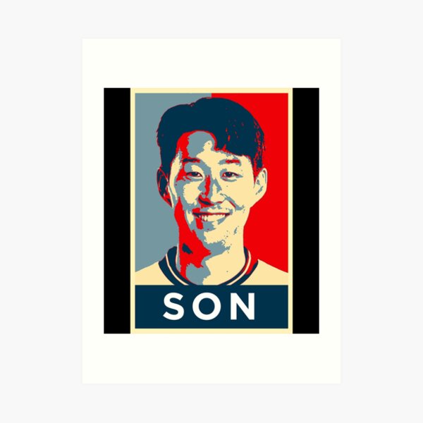 Son Heung Min Portrait Artwork Sticker Art Print For Sale By