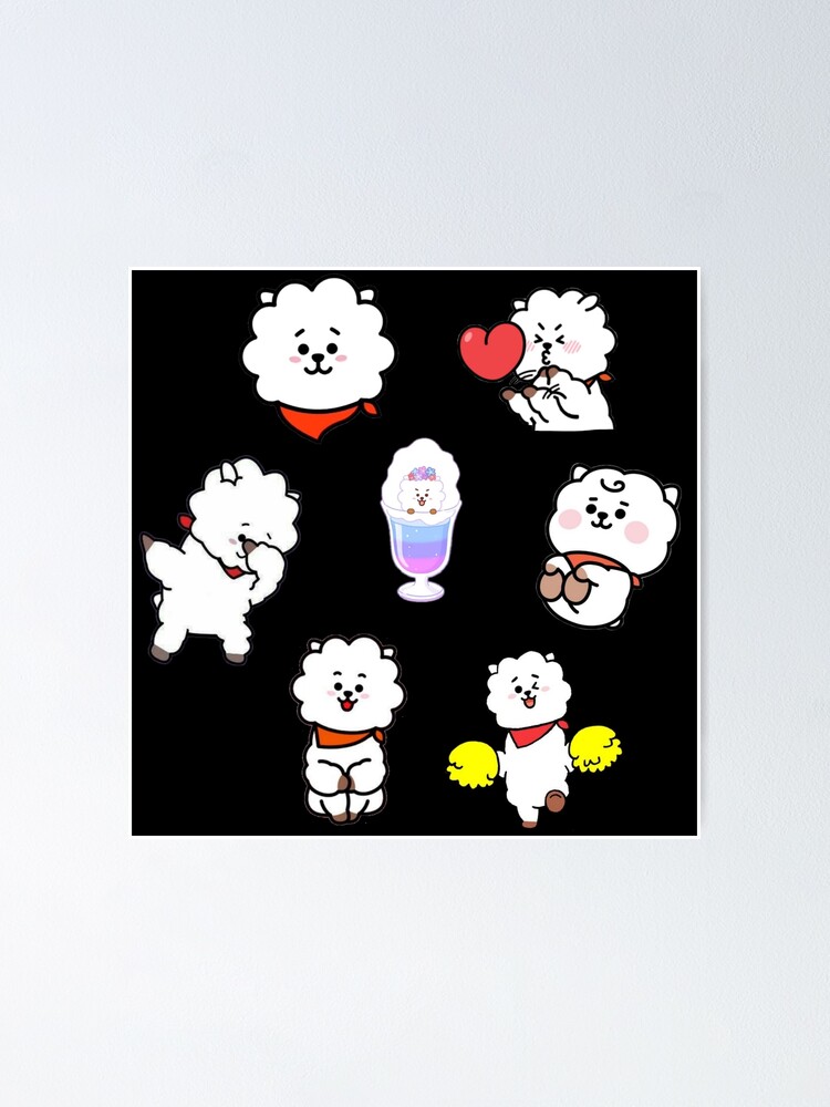 BT21 Baby Cute RJ Set Poster For Sale By JeonDaisy Redbubble