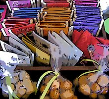 Comic Abstract Coffee Shop Tea Display by steelwidow