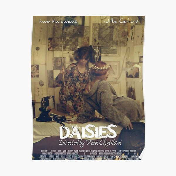 Daisies 1966 Movie Poster For Sale By Lindaverduzco Redbubble