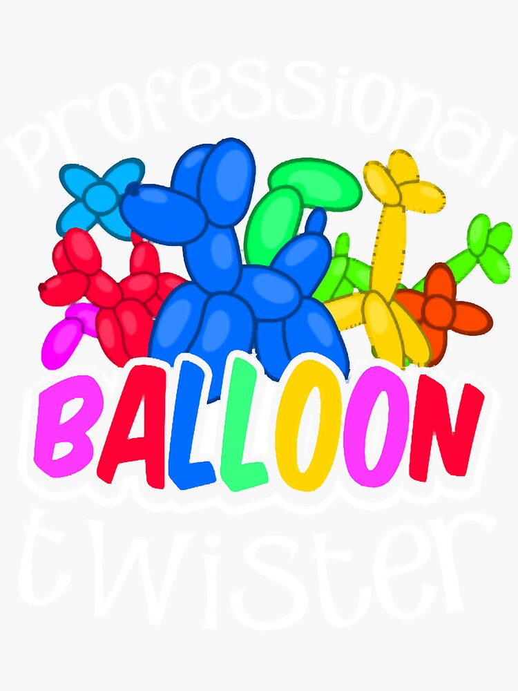 Balloon Twisting Professional Balloon Twister Gift Sticker By