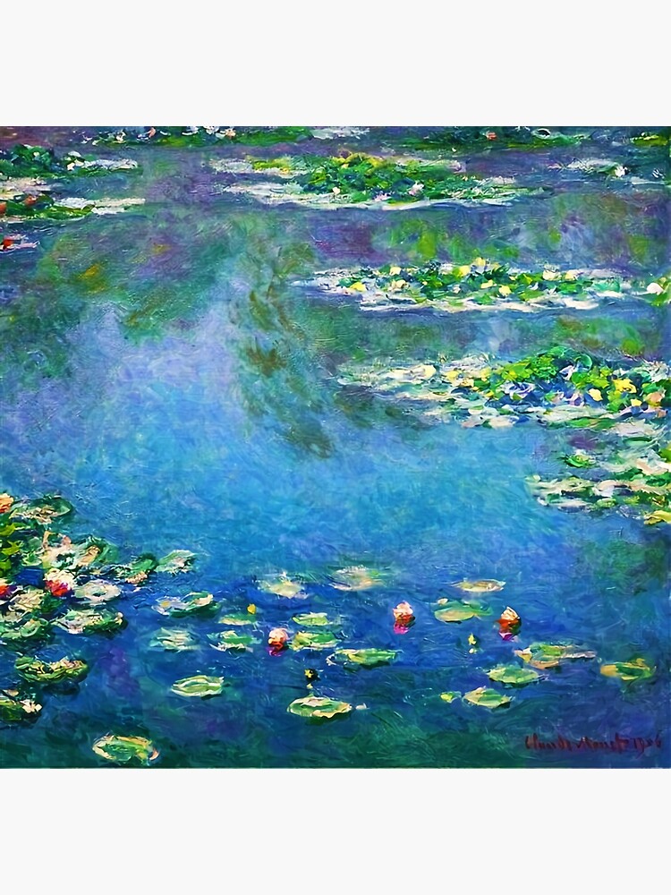 Poster Nymphéas 1906 de Claude Monet par JacClark Redbubble