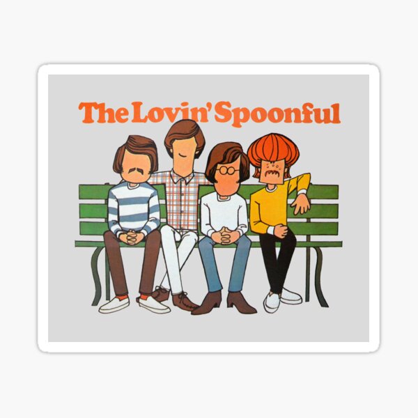 The Lovin Spoonful Sittin On A Park Bench Sticker By Exretailzombie