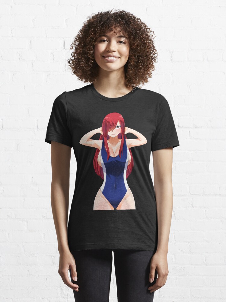 Hot Erza Scarlet Lewd Swimsuit Fairy Tail Hentai Sexy Ecchi T Shirt