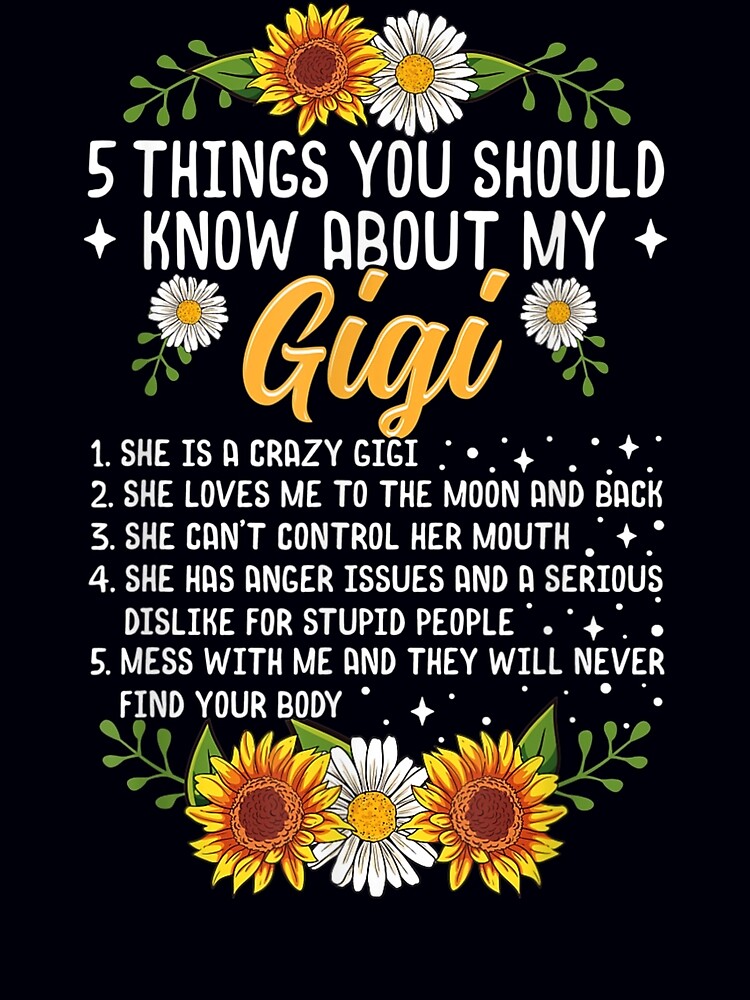 Things You Should Know About My Gigi Cute Girls Art Print For Sale