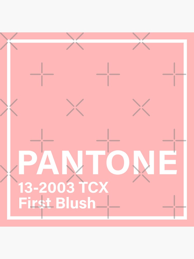 Pantone Tcx First Blush Sticker For Sale By Princessmi