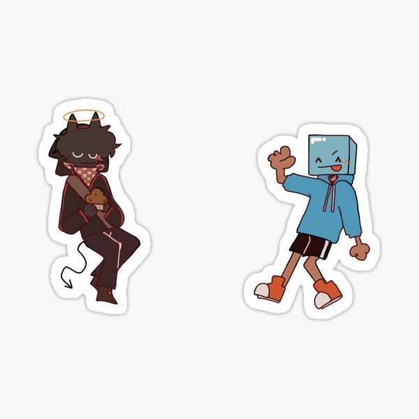 Skeppy And Badboyhalo MCYT Sticker For Sale By Flooperflops Redbubble