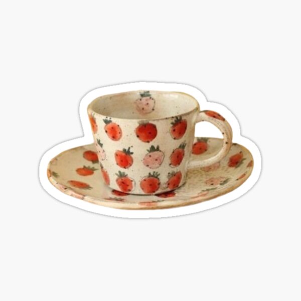 Strawberry Tea Sticker For Sale By ShewyOranges Redbubble