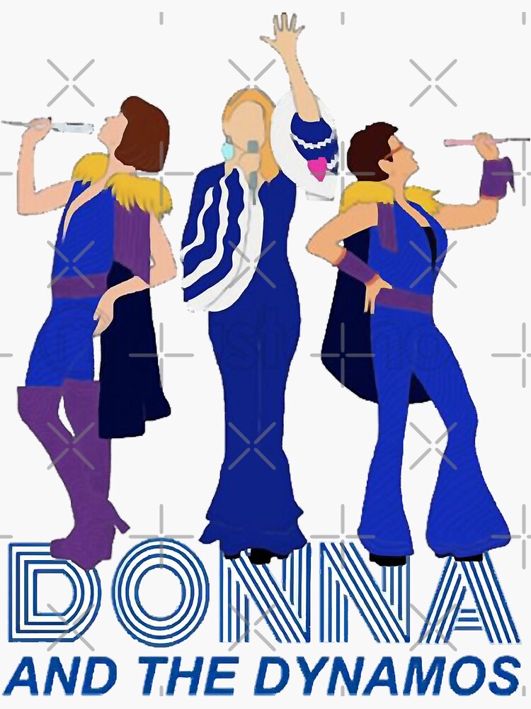 Donna And The Dynamos Music Graphic Sticker By ChrisSalvador7 Redbubble