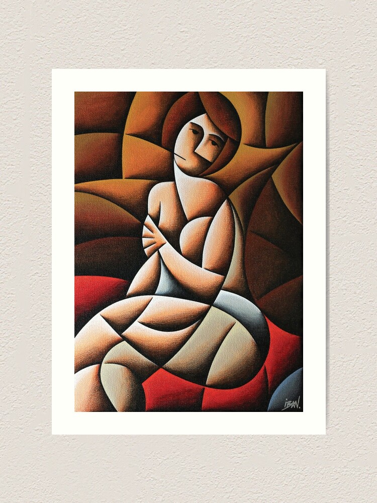 Nude Sitting On A Divan Art Print For Sale By Ibanvdz Redbubble