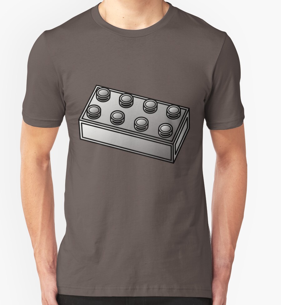 brick color t shirt