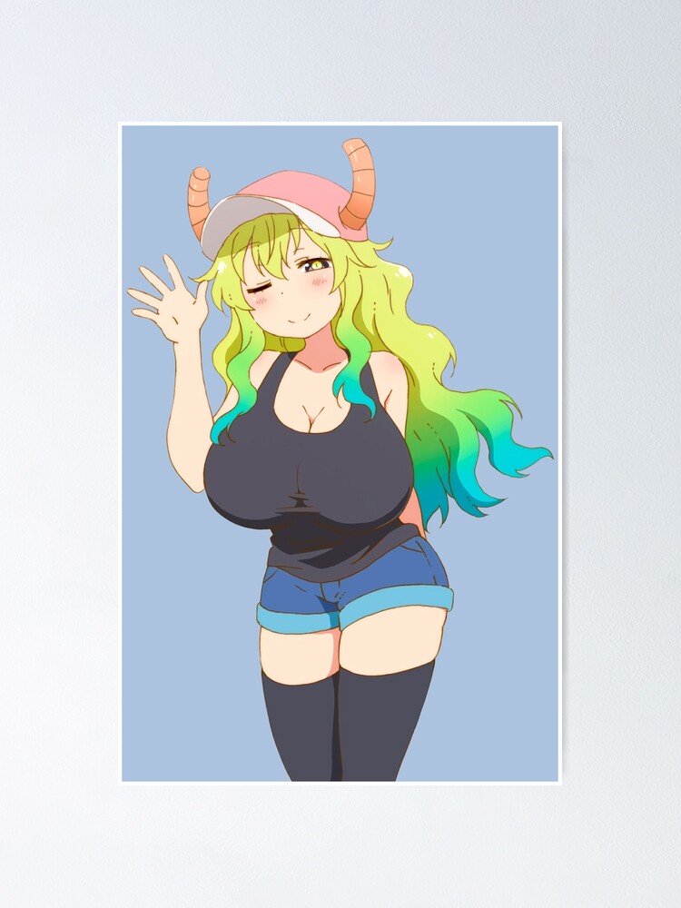 Poster Sexy Lucoa Quetzalcoatl Seins Lubriques Dragon Maid Plantureuse Hentai Ecchi Par
