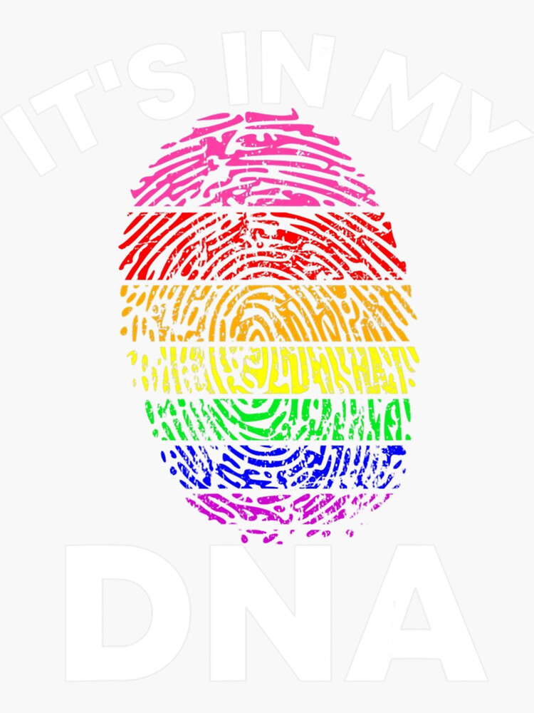 Lgbt Its In My Dna Fingerprint Lesbian Gay Pride Equality Essential