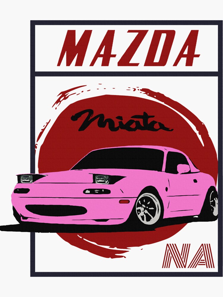 Mazda Miata Na Mx5 Mk1 Best Design Pink Tank Top Sticker By Avenaz4