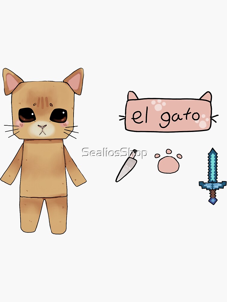 El Gato Sticker For Sale By Sealiosshop Redbubble