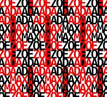 Max Ada Zoe tessellation (Amazed) by black-ink