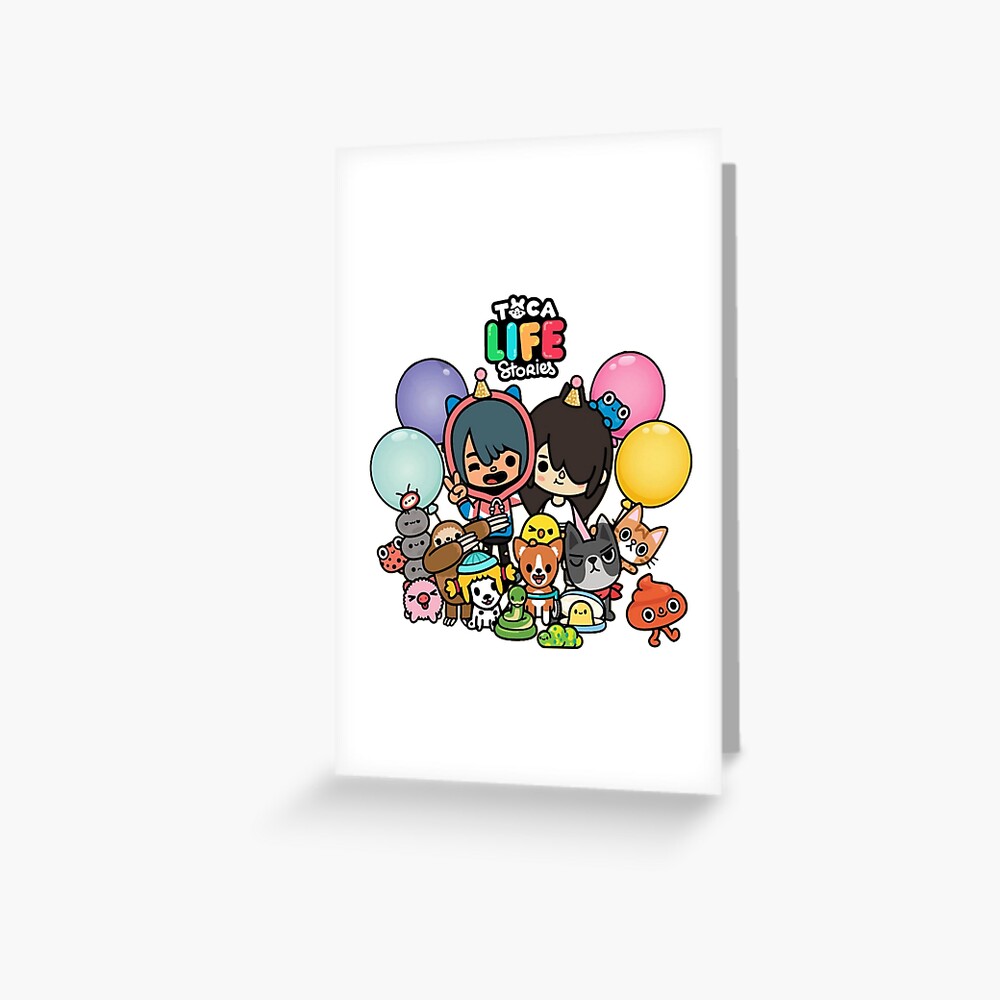 Toca Boca Toca Boca 2021 Toca Life World Greeting Card By Rajiinom