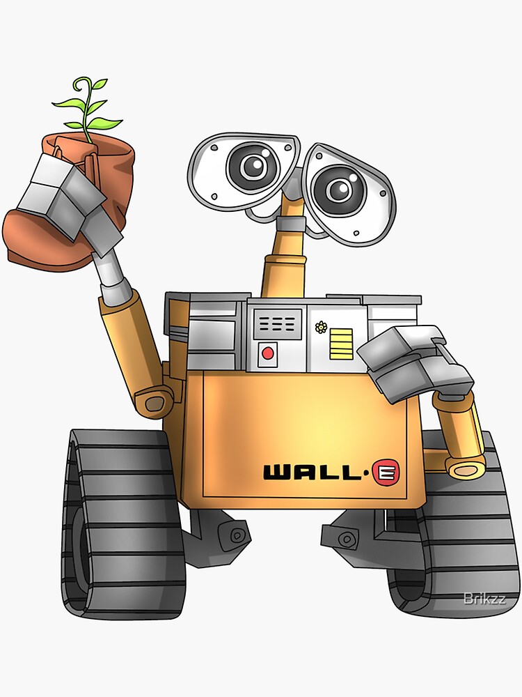 Wall E Sticker By Brikzz Redbubble