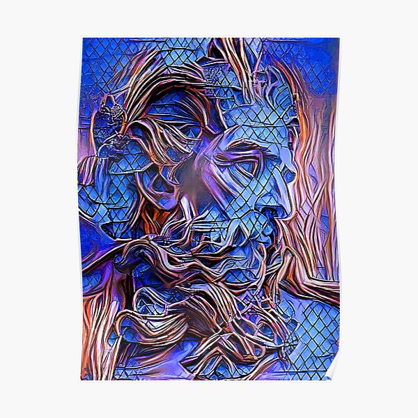 Abstract Face Art Male Art Model Poster For Sale By Artrendshop