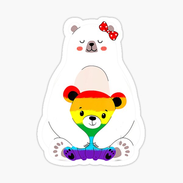 Lgbt Mama Bear Gay Pride Equal Rights Rainbow Mother S Day Sticker By