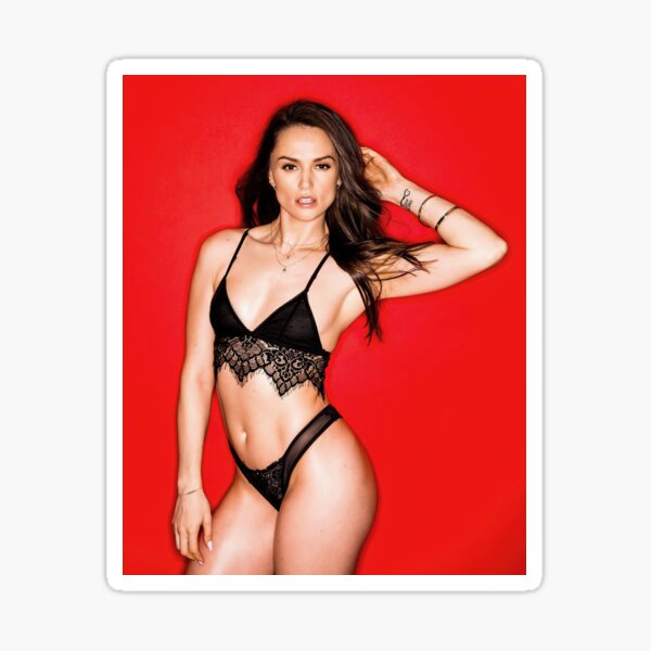 Sexy Girl On Black Bikini Sticker By King Oscar Redbubble