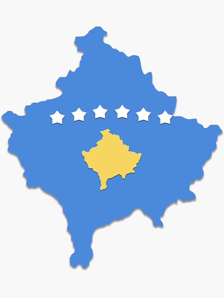 Kosovo Sticker For Sale By FlatFlags Redbubble