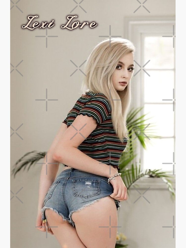 Lexi Lore Posing From Behind Poster For Sale By Erotaza Redbubble