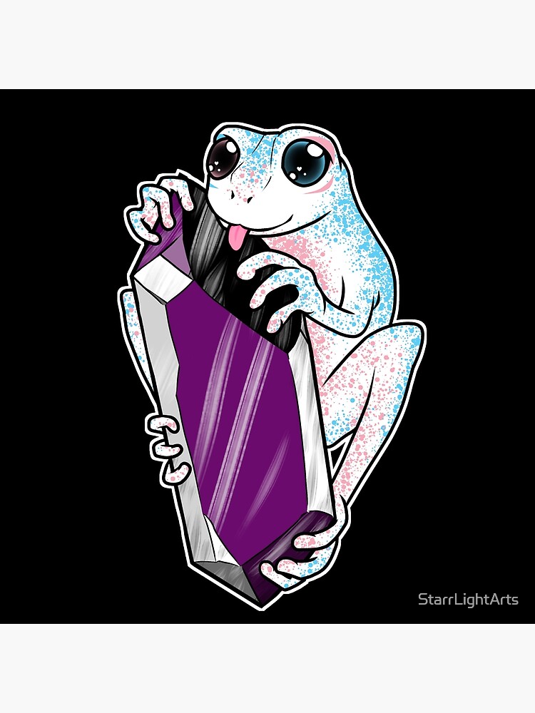 Crystal Frogs Ace Trans Poster By StarrLightArts Redbubble