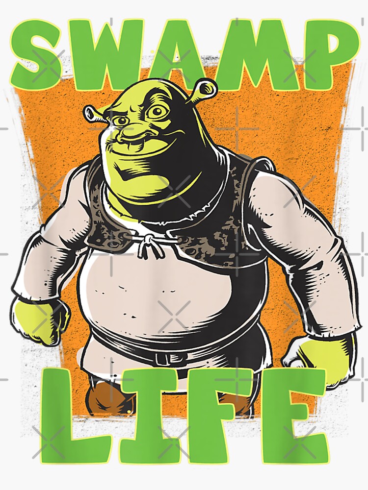 Shrek Meme Sticker By Nanystarart Redbubble