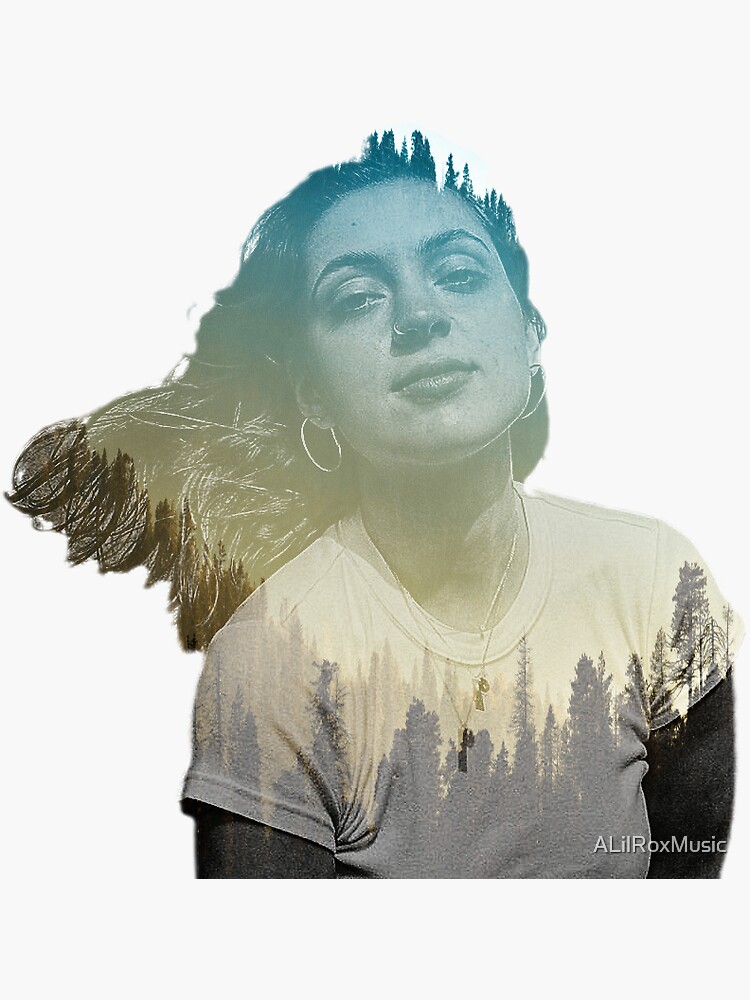 Lizzy Mcalpine Double Exposure Sticker By Alilroxmusic Redbubble