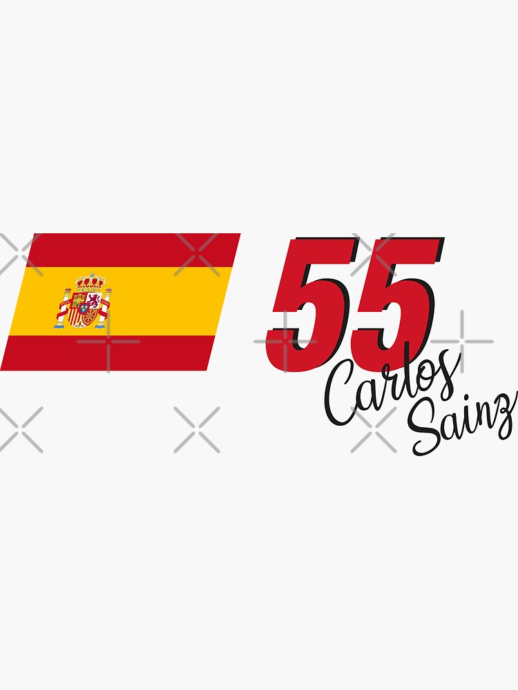 Carlos Sainz 55 F1 2023 Sticker For Sale By Malaka7 Redbubble