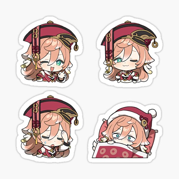 Yanfei Genshin Impact Chibi Stickers Set Sticker For Sale By Dudu