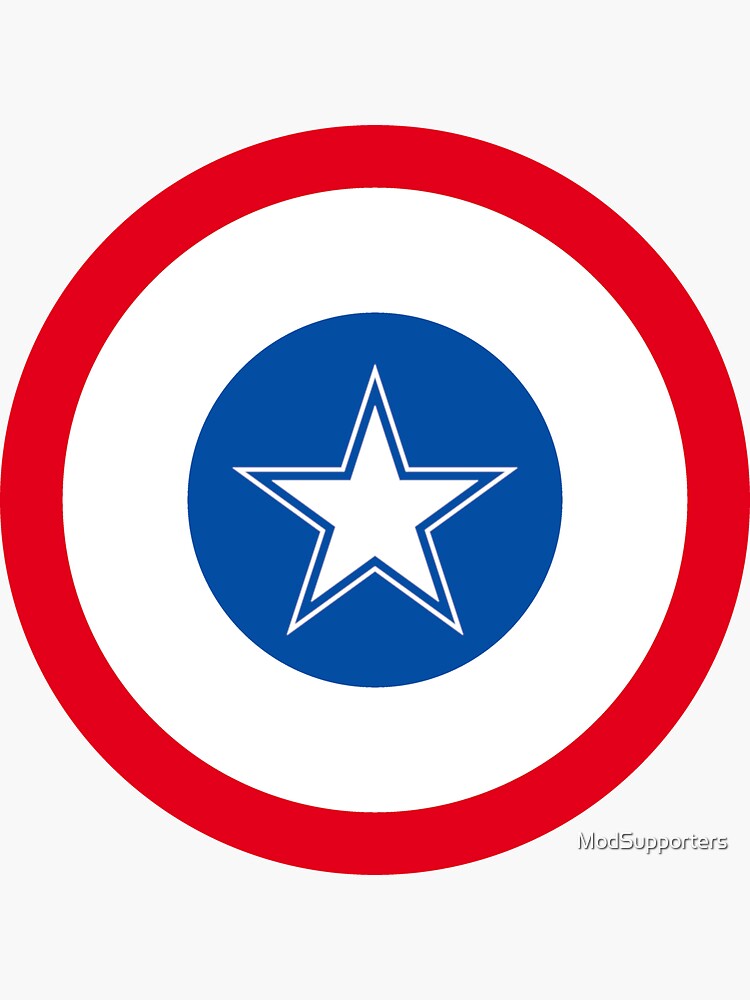 Team Usa Retro Mod Roundel Sticker By Modsupporters Redbubble