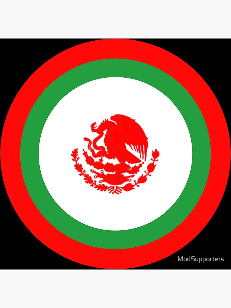 Mexico Retro Mod Roundel Poster For Sale By Modsupporters Redbubble