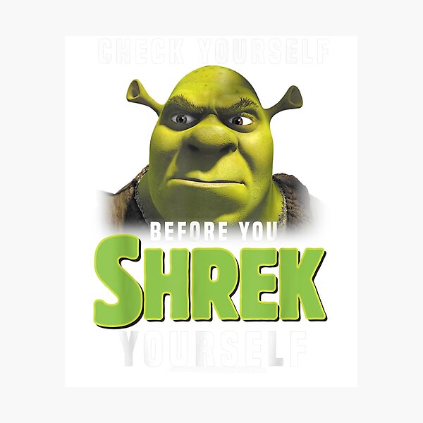 Sexy Shrek Shrek Meme Face Shrek Wazowski Sticker Art Board Print