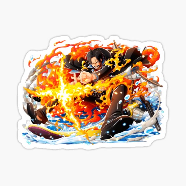 Portgas D Ace Sticker For Sale By Animechan100 Redbubble