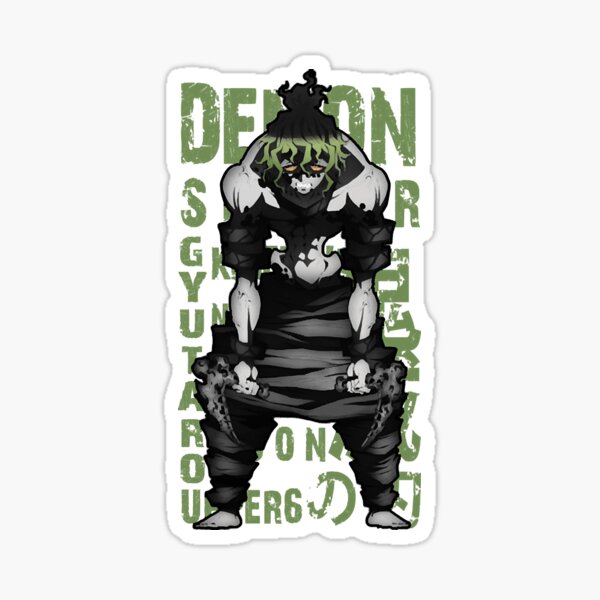 Demon Slayer Gyutaro Upper Moon 6 Sticker By JamesBe5804334 Redbubble