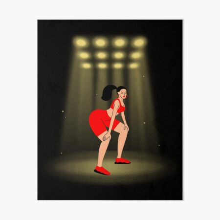 Twerk Here Twerk Team Twerk Queen Twerk For Women Art Board Print