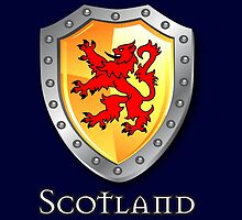 Scotland Lion Rampant Shield by eyemac24