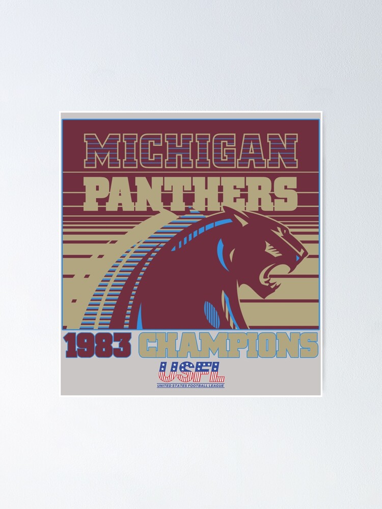 Michigan Panthers 1983 Champions Poster For Sale By TeeArcade84