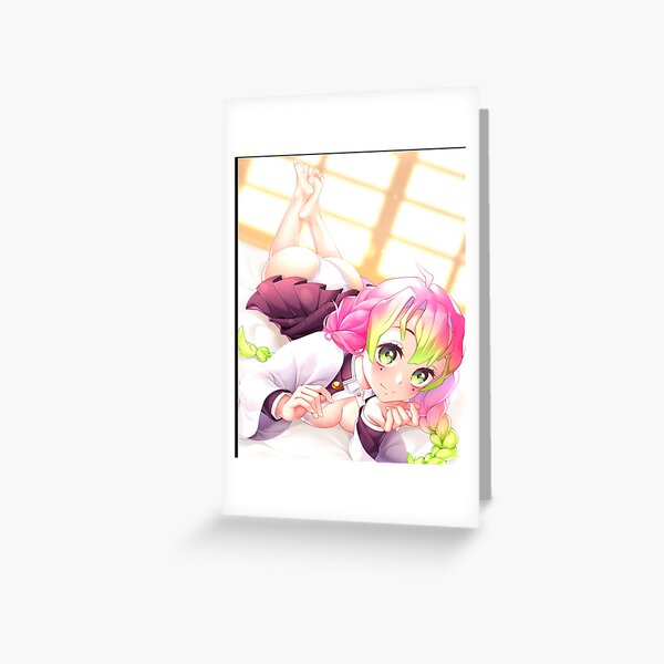 Mitsuri Kanjoro Anime Girl Greeting Card By Emilyshop9 Redbubble