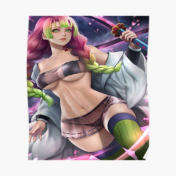 Mitsuri Kanjoro Anime Girl Poster By Emilyshop Redbubble