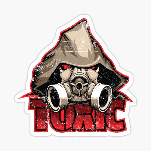 Toxic Sticker By PoshBear Redbubble