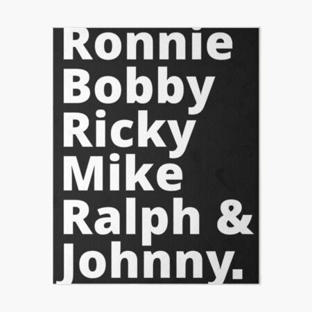 New Edition Ronnie Bobby Ricky Mike Ralph Johnny Classic Art