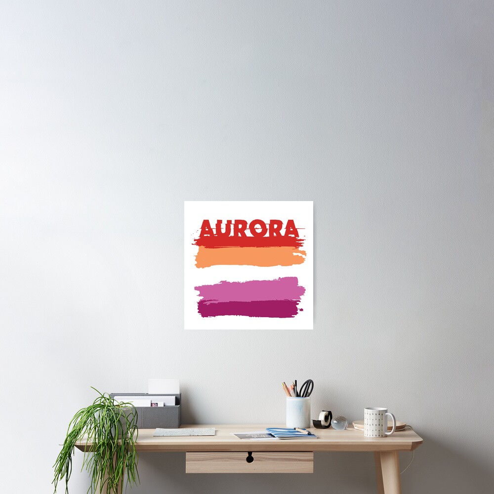 Aurora Lesbian Name Rainbow LGBT Pride Poster For Sale By